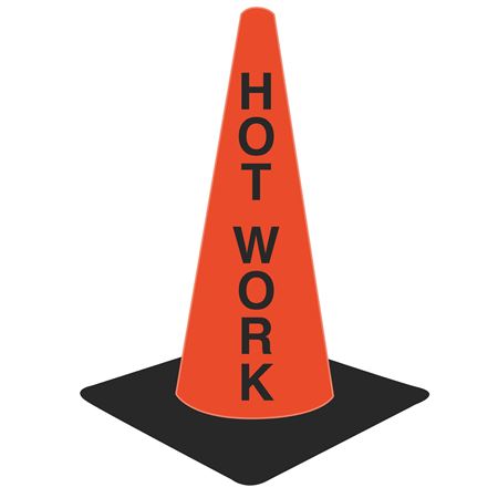 Lettered Traffic Cones - Hot Work